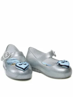Ballerine Mini Melissa Sweet Love + Disn 33447 Argento