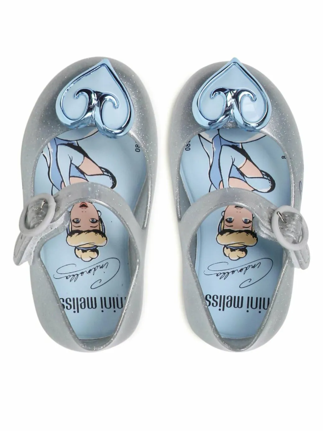 Ballerine Mini Melissa Sweet Love + Disn 33447 Argento