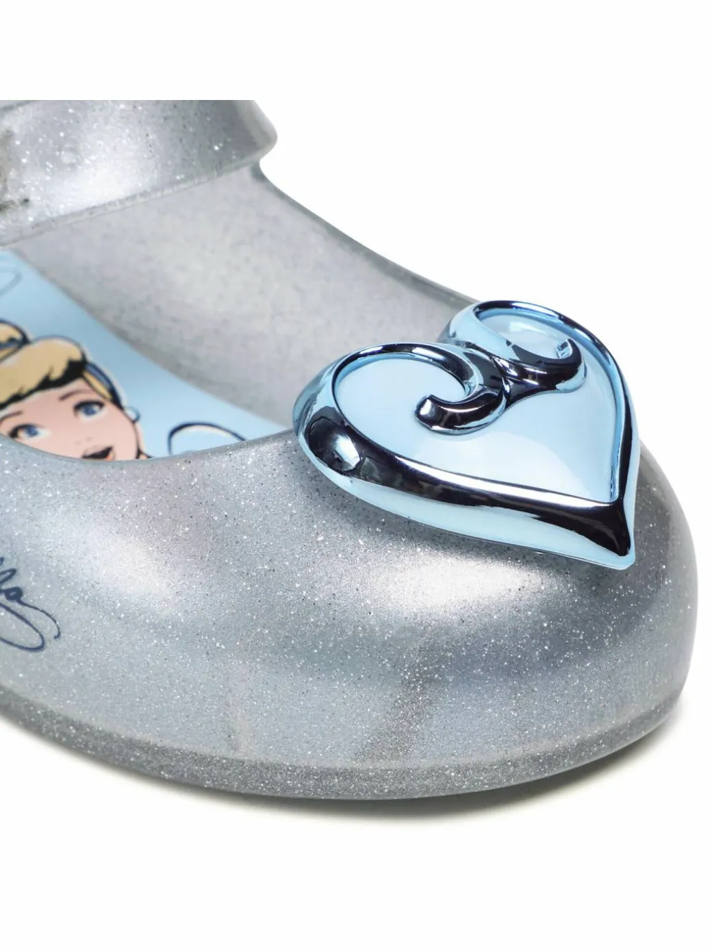 Ballerine Mini Melissa Sweet Love + Disn 33447 Argento