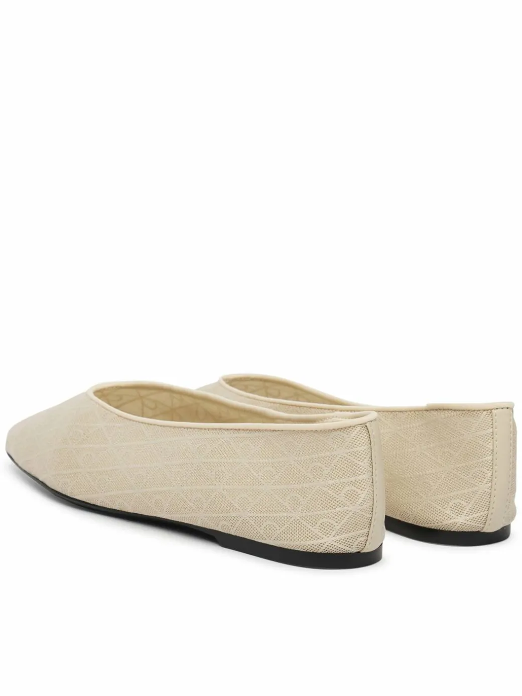 Ballerine Square Ballerina Aop Mesh HW0HW02937 Écru