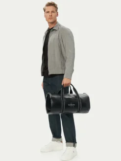 Borsa Bold Logo Webbing Weekender LV04D3461G Nero