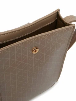 Borsa porta telefono Emblem Aop Phone Crossbody LV04F1115G Marrone