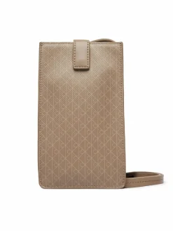 Borsa porta telefono Emblem Aop Phone Crossbody LV04F1115G Marrone