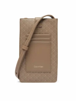 Borsa porta telefono Emblem Aop Phone Crossbody LV04F1115G Marrone