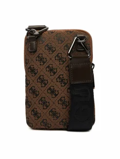 Borsa porta telefono HMBOST P6142 Marrone