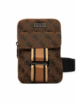 Borsa porta telefono HMBOST P6142 Marrone
