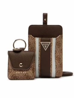 Borsa porta telefono PW7574 P6326 Marrone