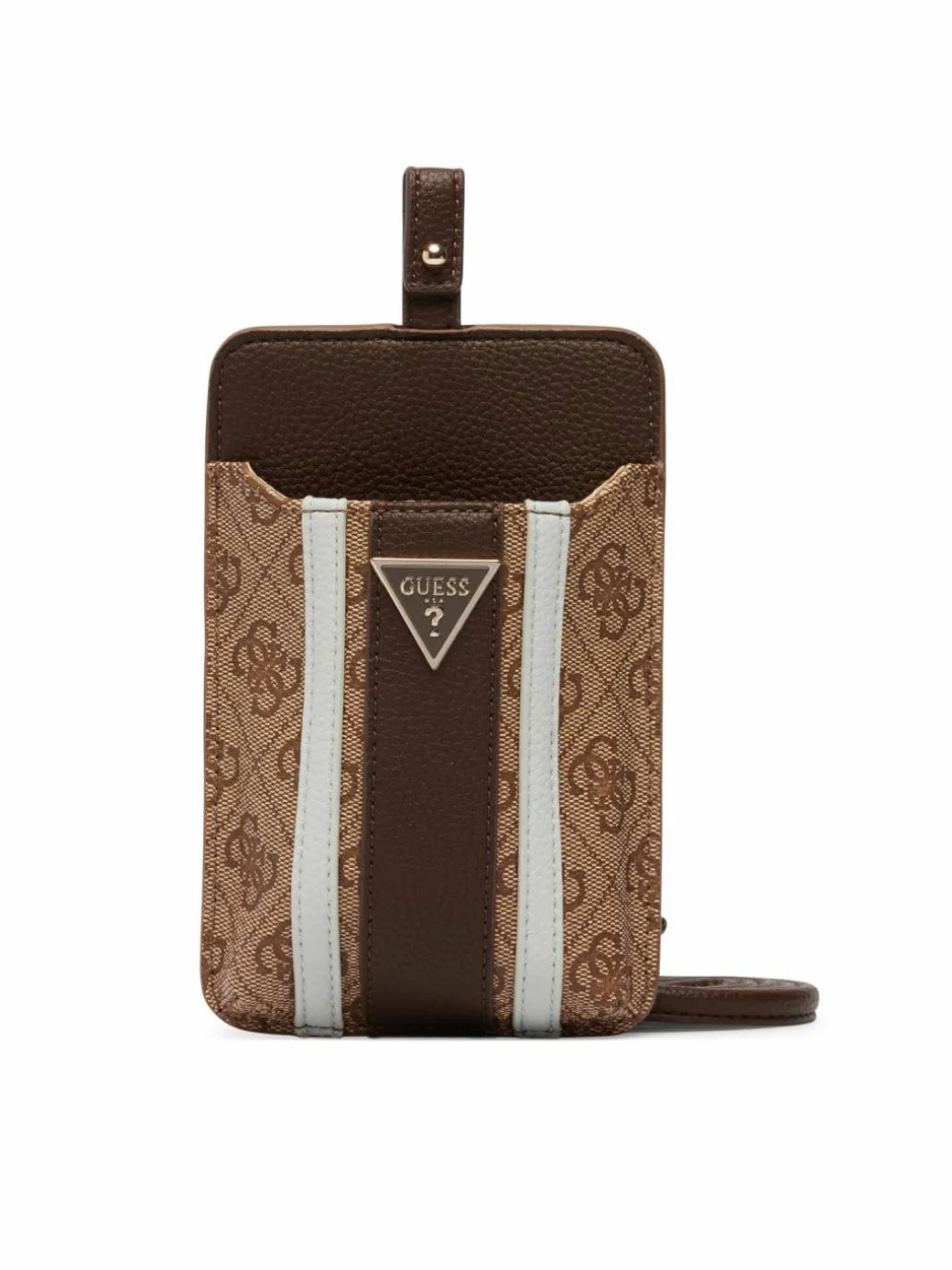 Borsa porta telefono PW7574 P6326 Marrone