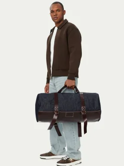 Borsa weekend Oslo Label TMOSDE P6335 Blu scuro
