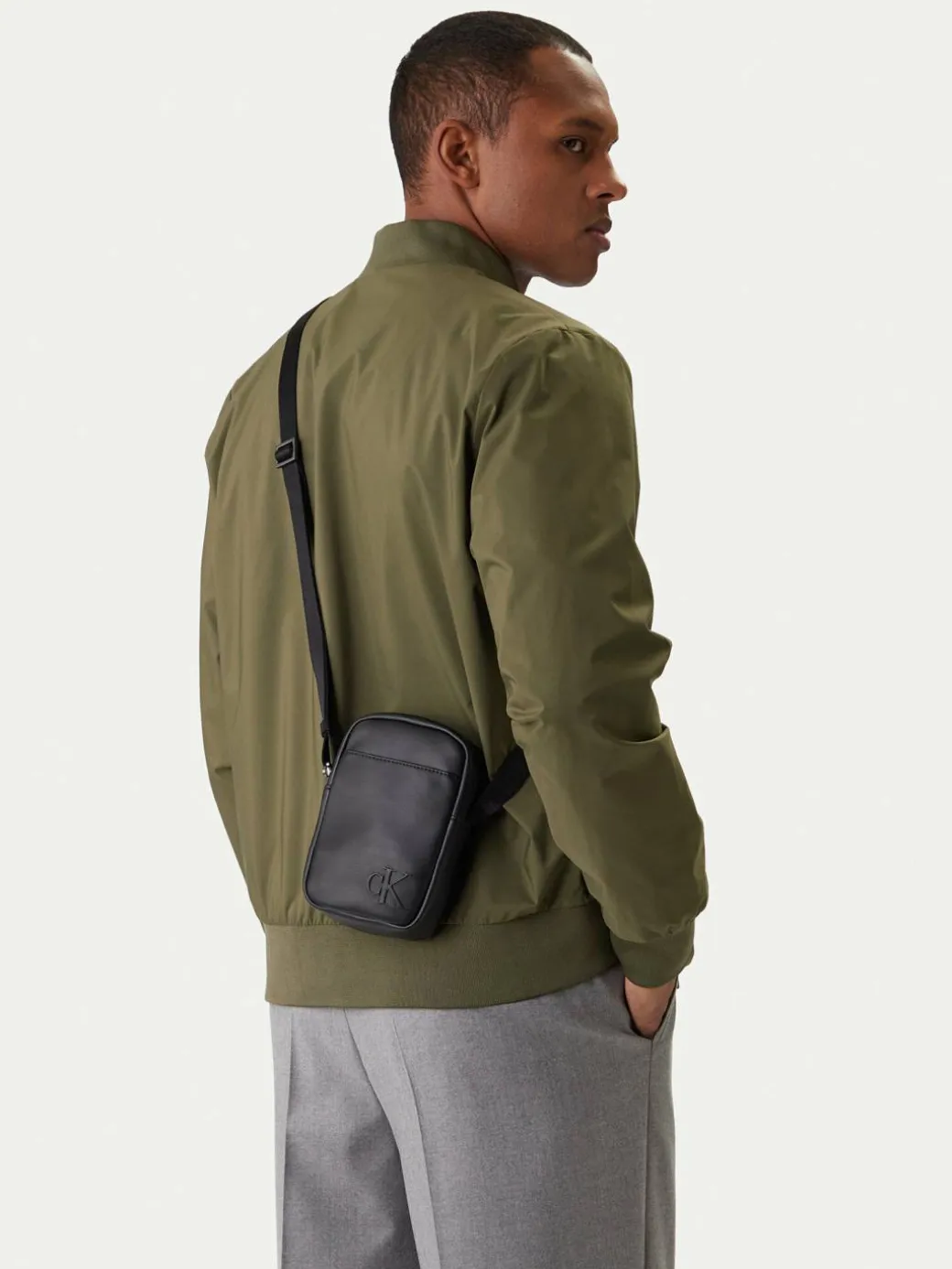 Borsellino Bold Ck Slim Reporter LV04D3279G Nero