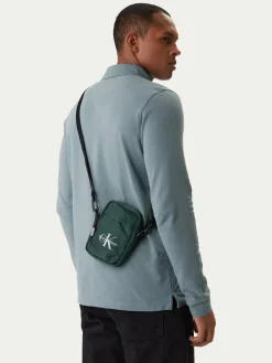 Borsellino Bold Logo Nylon Slim Reporter LV04D3231G Verde