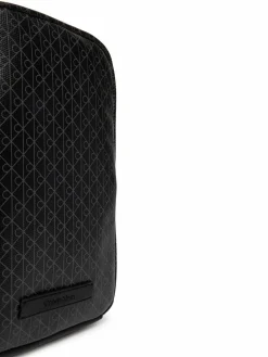 Borsellino Emblem Aop Coated Square Sling LV04D3335G Nero