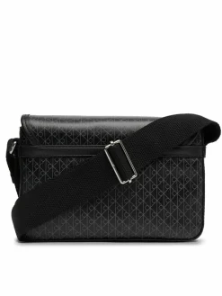 Borsellino Emblem Aop Coated Small Flap Mes LV04D3396G Nero