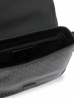 Borsellino Emblem Aop Coated Small Flap Mes LV04D3396G Nero