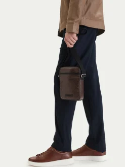 Borsellino Emblem Aop Coated Slim Reporter LV04D3334G Marrone
