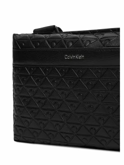 Borsellino Emblem Aop Emboss Square Sling LV04D3277G Nero