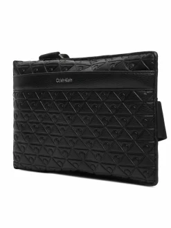 Borsellino Emblem Aop Emboss Square Sling LV04D3277G Nero