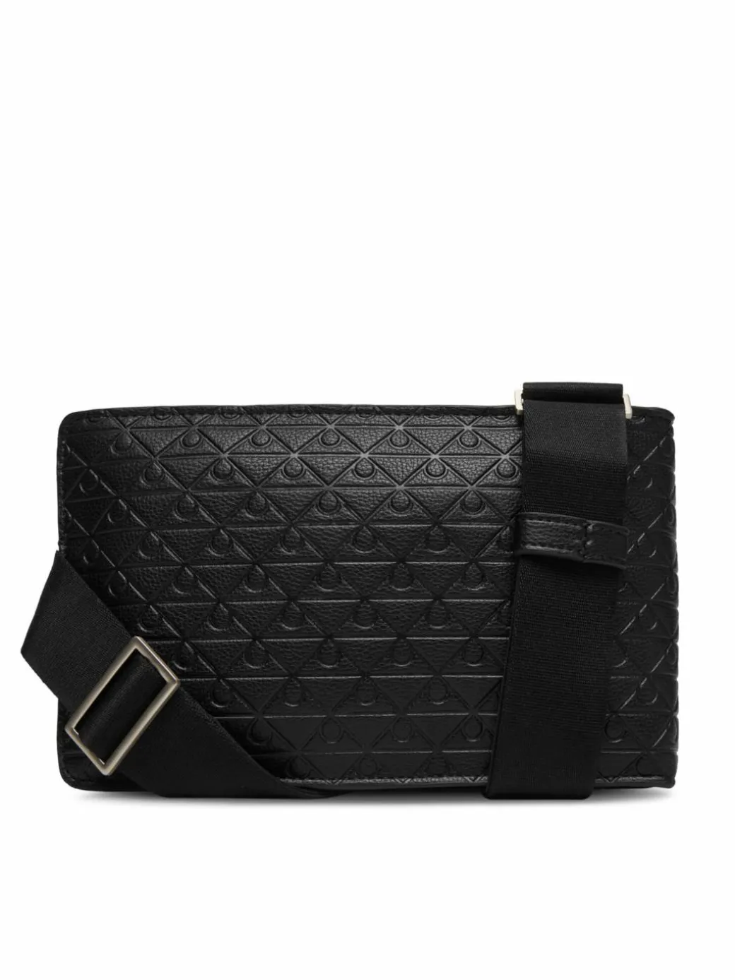 Borsellino Emblem Aop Emboss Square Sling LV04D3277G Nero