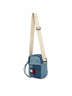 Borsellino Tjm Denim Patchwork Reporter AM0AM14287 Blu