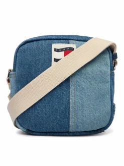 Borsellino Tjm Denim Patchwork Reporter AM0AM14287 Blu