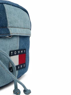 Borsellino Tjm Denim Patchwork Reporter AM0AM14287 Blu