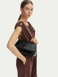Borsetta Ck Convertible Chain Medium Bag LV04F3171G Nero