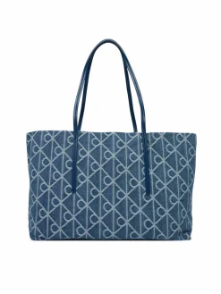 Borsetta Emblem Aop Denim Tote W/ Pouch LV04F3428G Blu