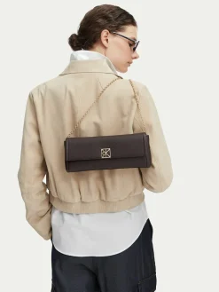 Borsetta Emblem Hw Pebble Clutch LV04F3740G Marrone