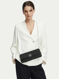 Borsetta Emblem Hw Pebble Clutch LV04F3740G Nero