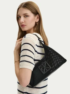 Borsetta Emblem Mesh Shoulder Bag LV04F3381G Nero