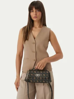 Borsetta Emelie Logo HWGP99 28190 Marrone scuro