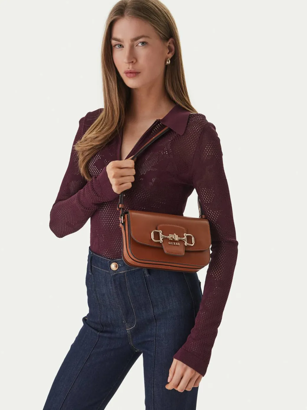 Borsetta Janie HWVG99 10210 Marrone