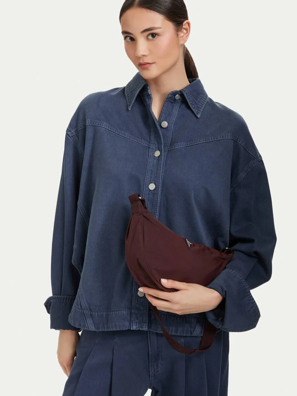 Borsetta J6YZ13 W2531 Bordeaux