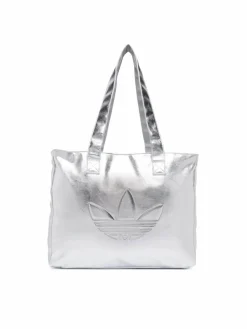 Borsetta Shopper Metallic Pu Bag KR1566 Argento