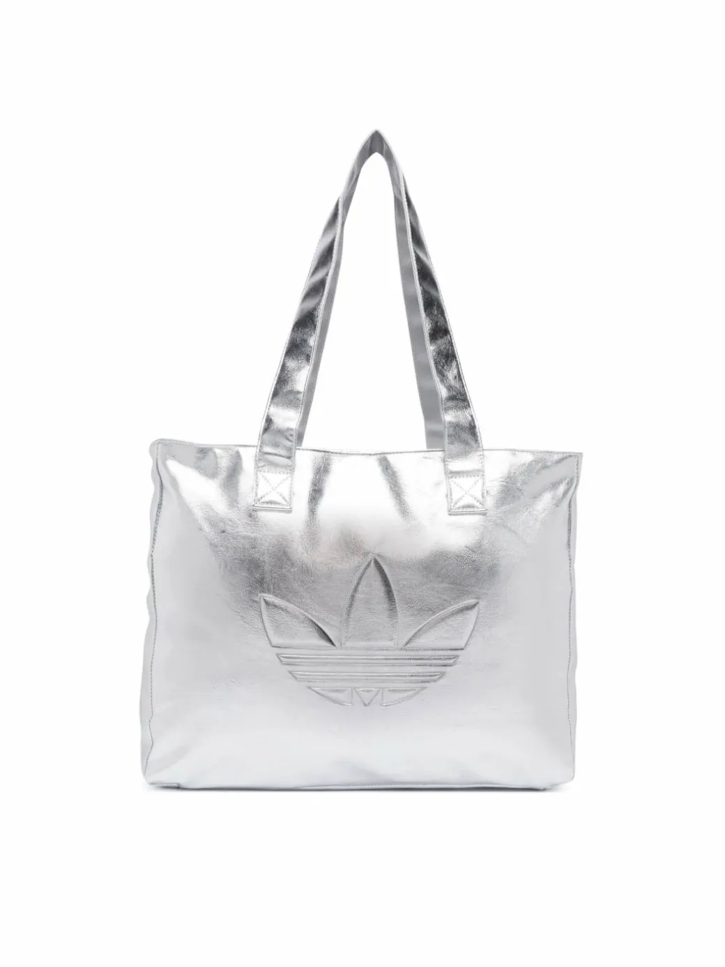 Borsetta Shopper Metallic Pu Bag KR1566 Argento