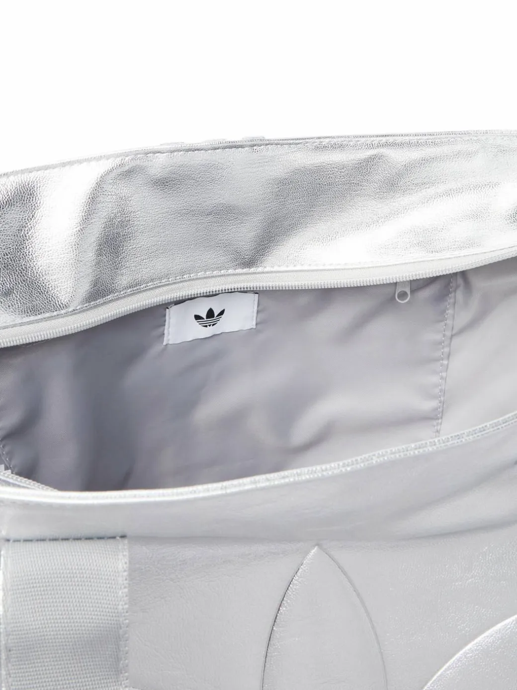 Borsetta Shopper Metallic Pu Bag KR1566 Argento