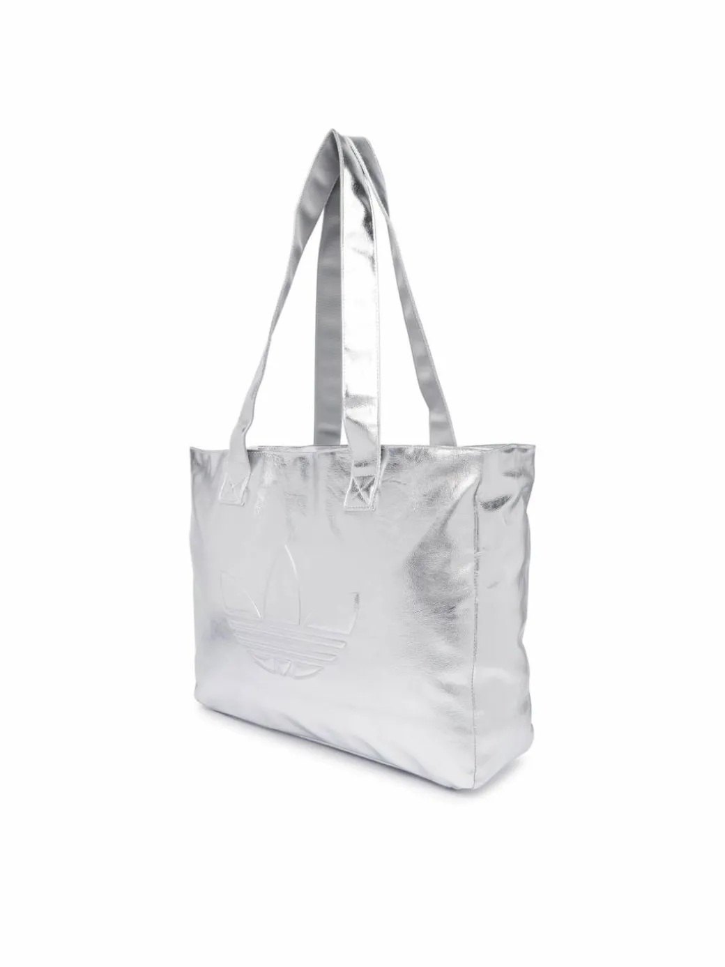 Borsetta Shopper Metallic Pu Bag KR1566 Argento