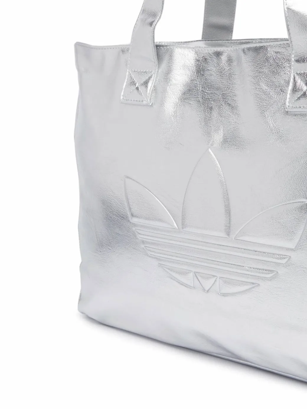 Borsetta Shopper Metallic Pu Bag KR1566 Argento