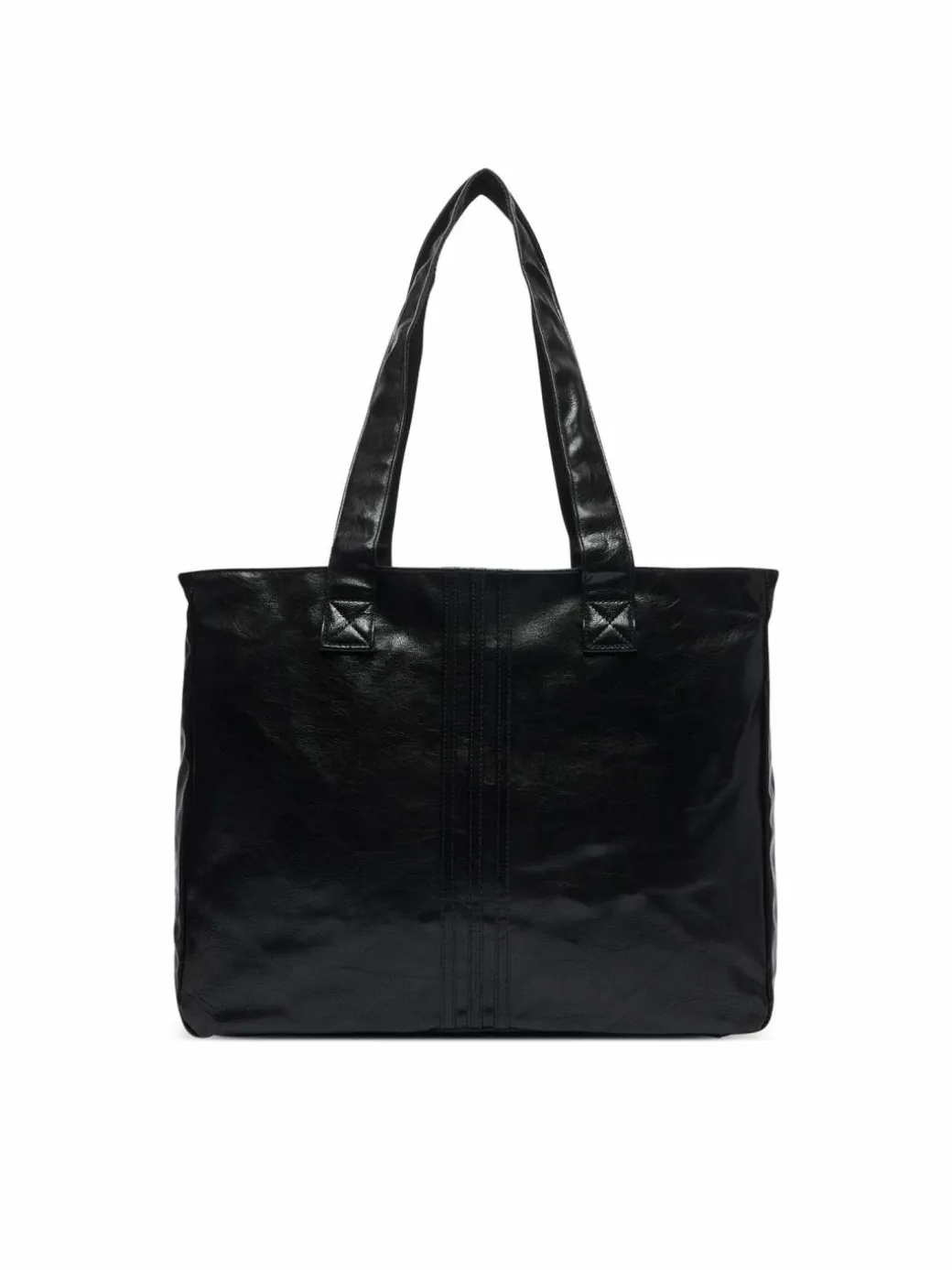 Borsetta Shopper Metallic Pu Bag KR1565 Nero