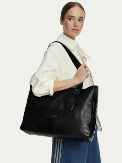 Borsetta Shopper Metallic Pu Bag KR1565 Nero