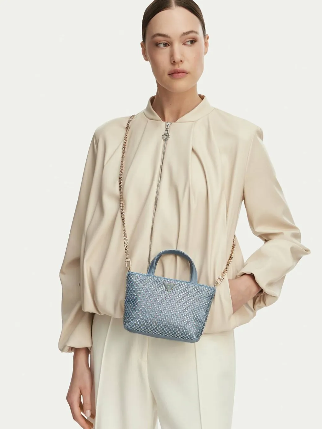 Borsetta Tasmin Mini HWRG99 31750 Azzurro chiaro