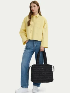 Borsetta Tjw Icon Nylon Tote Aop AW0AW18649 Nero