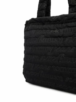 Borsetta Tjw Icon Nylon Tote Aop AW0AW18649 Nero