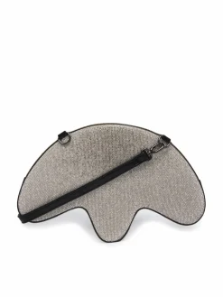 Borsetta Trefoil Rhinestone KS9294 Argento