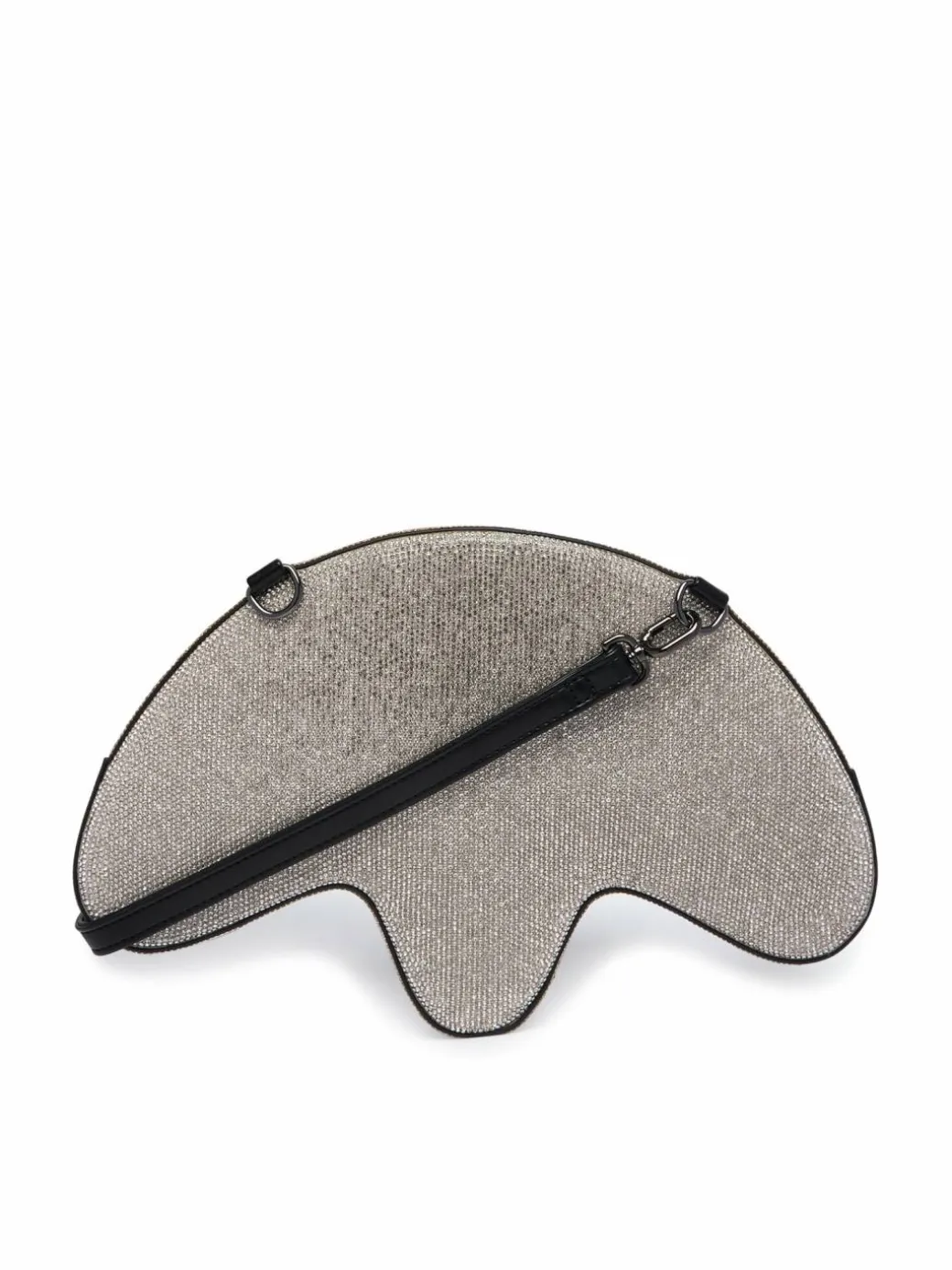 Borsetta Trefoil Rhinestone KS9294 Argento