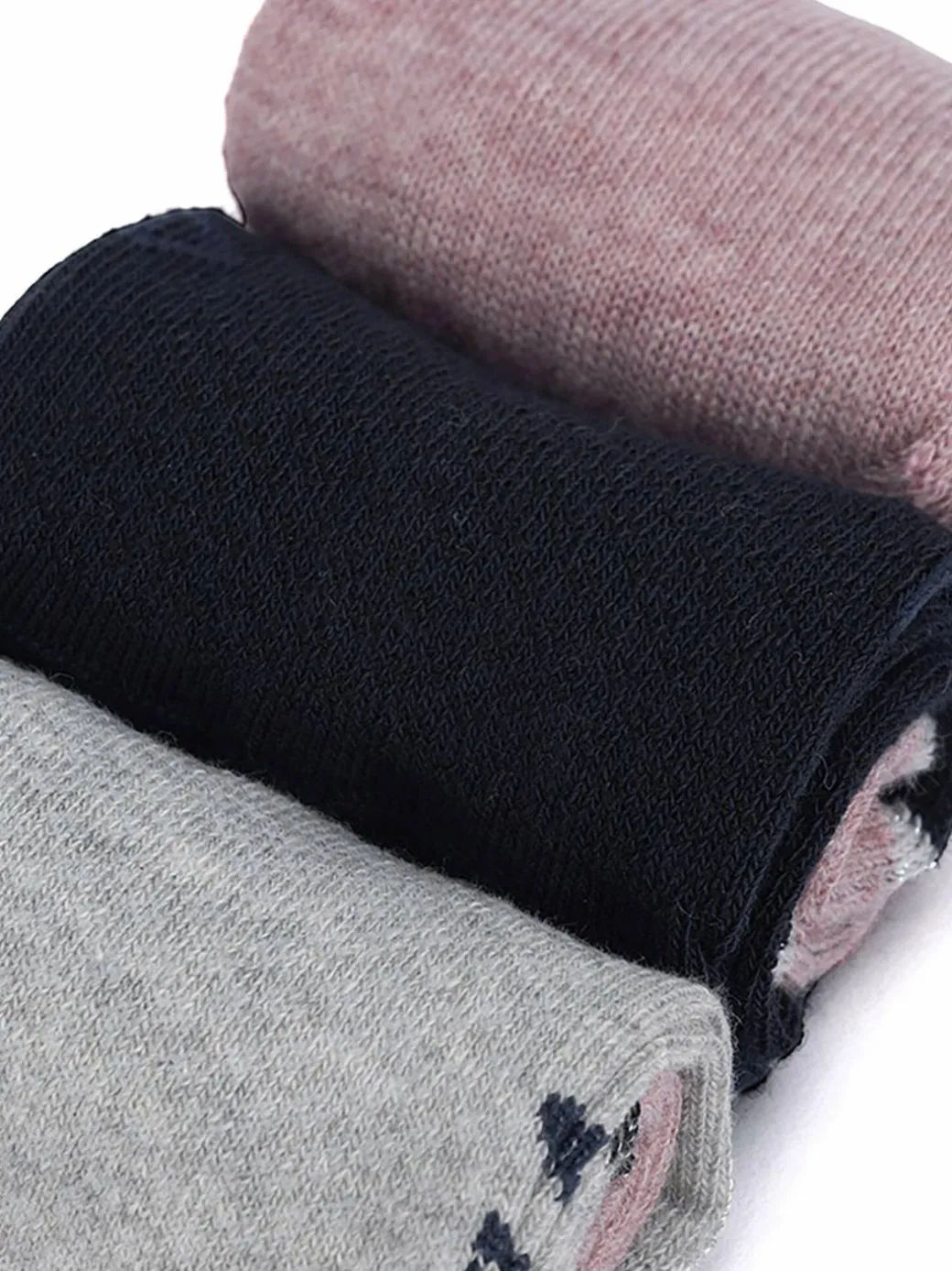 Calzini corti F8206-AW24 (3-pack) Rosa