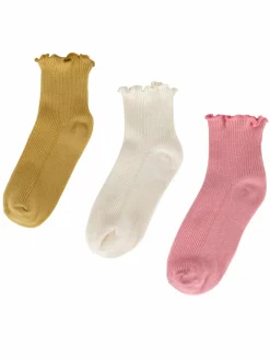 Calzini corti 7KB-003-SS25 (3-pack) Giallo