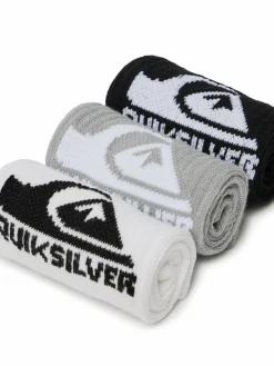 Calzini lunghi AS_QUIKSILVER_101W_SS25 (3-PACK) Bianco