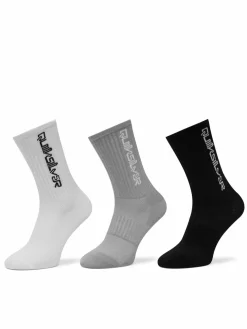 Calzini lunghi AS_QUIKSILVER_100W_SS25 (3-PACK) Bianco