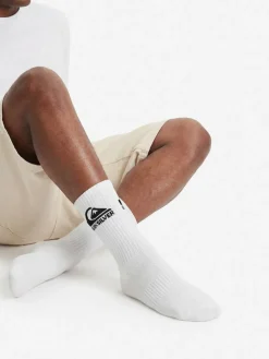 Calzini lunghi AS_QUIKSILVER_101W_SS25 (3-PACK) Bianco